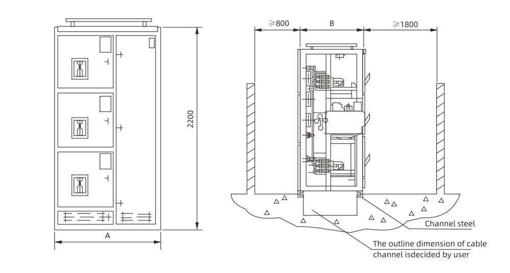 GCS Low-Voltage Withdrawable Switchgear Model